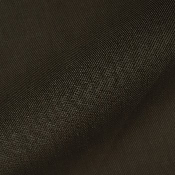 DARK BROWN TWILL WOOL BLEND