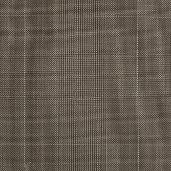 BROWN GRAY GLEN PLAID WOOL BLEND