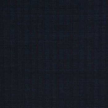 DARK BLUE & RED STRIPE WOOL BLEND