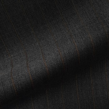 DARK GREY PINSTRIPE LARGE WOOL BLEND