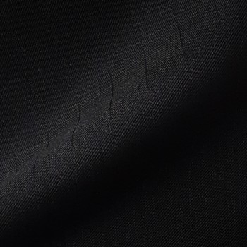 VERY DARK GREY (MOSTLY BLACK) LARGE PINSTRIPE WOOL BLEND