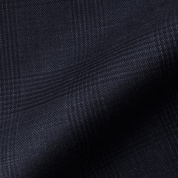 VERY DARK BLUE GLEN CHECK WOOL BLEND