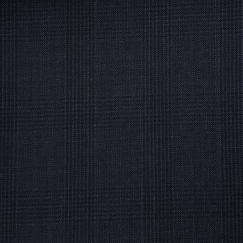 VERY DARK BLUE GLEN CHECK WOOL BLEND