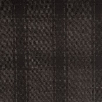 DARK BROWN TARTAN WOOL BLEND