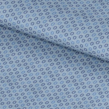 Blue PRT2327 - 100% cotton printed shirts
