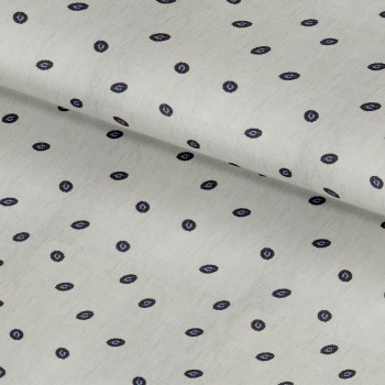Cream PRT2375 - 100% cotton printed shirts