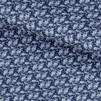 Blue PRT2406 - 100% cotton printed shirts