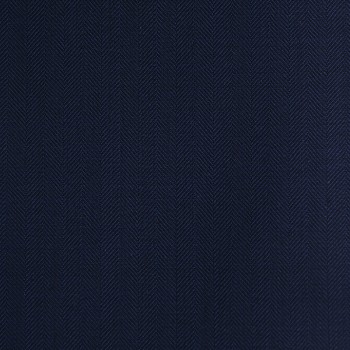 NAVY BLUE HERRINGBONE WOOL BLEND