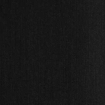 DARK GREY (MOSTLY BLACK) HERRINGBONE WOOL BLEND