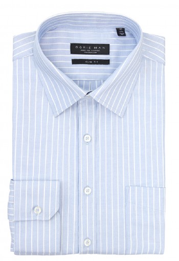 BLUE OXFORD STRIPE SHIRT