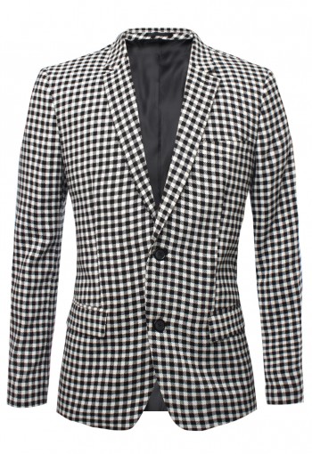 เสื้อสูท ลายตารางเล็ก