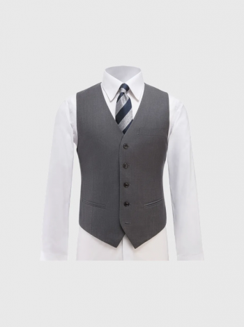 VICTORY MEDIUM GREY WOOL VEST