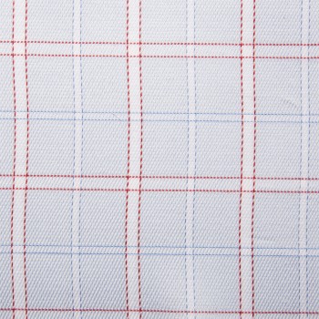 Blue/red Tattersal Check Cotton Shirts