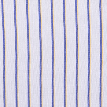 Blue/yellow Stripe Cotton Shirts