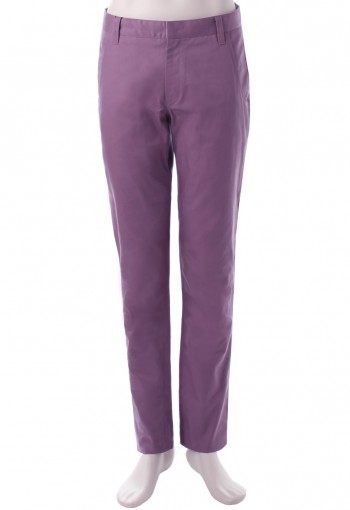 กางเกงสีม่วงมังคุดขากระบอกเล็ก