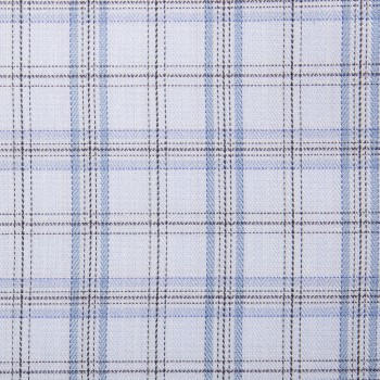 Blue Windowpane Cotton Shirts