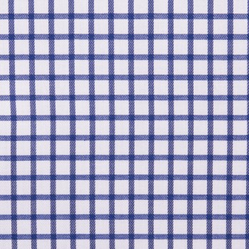 Navy Blue Check Cotton Shirts