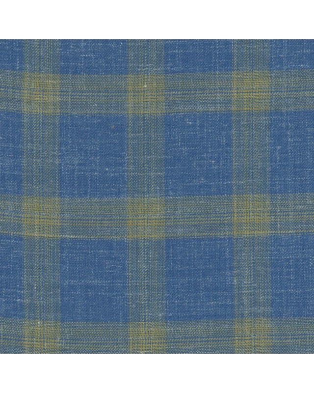Blue 103009 - Wool Silk Linen Stretch Suit