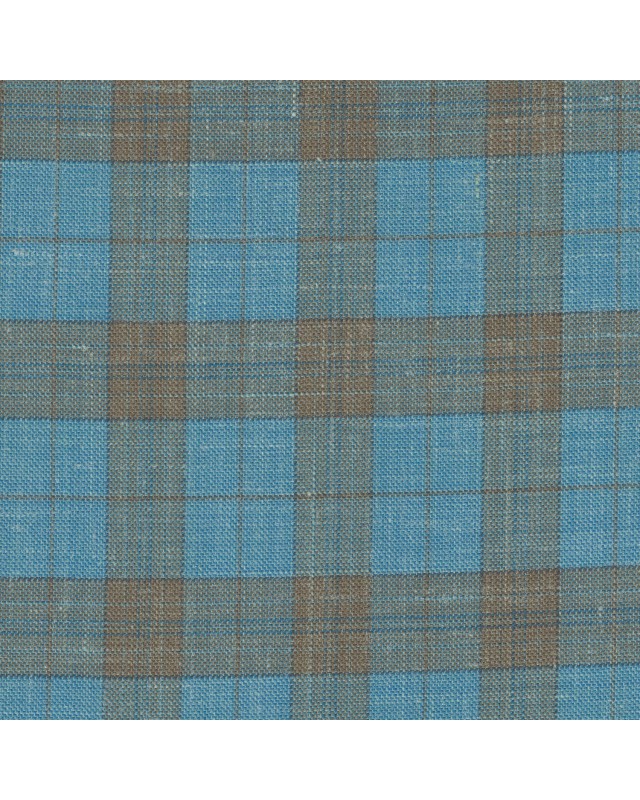 Blue 103021 - Wool Silk Linen Stretch Suit