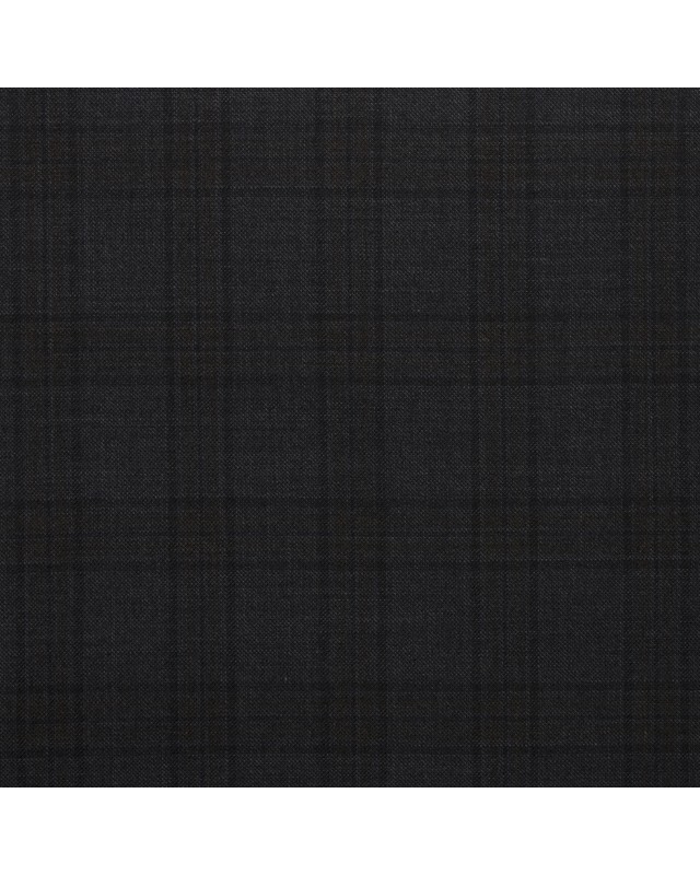 Grey Blue Check Brown Suit