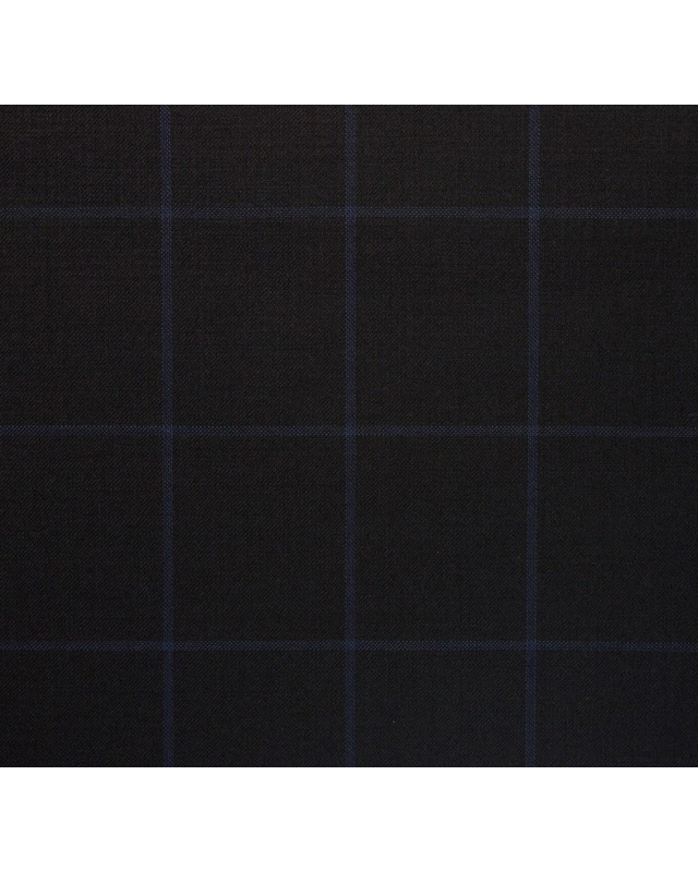 Casual Black Blue Window Suit