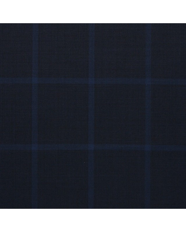 Navy Blue Big Windows Suit