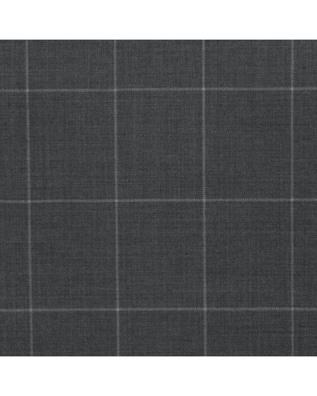 Medium Gray Classic Big Windows Suit