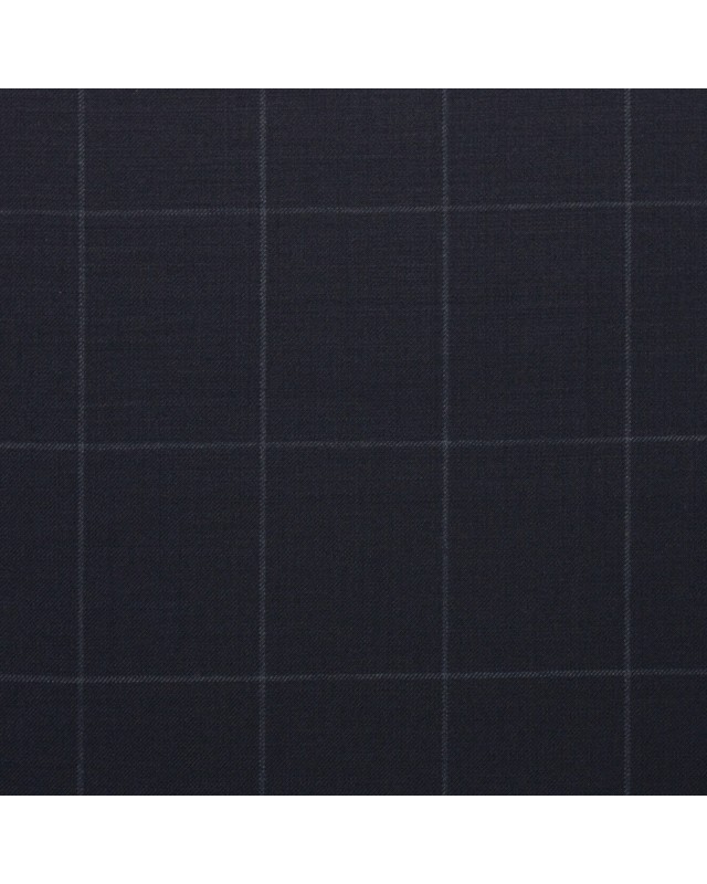 Dark Navy Blue Big Windows Suit