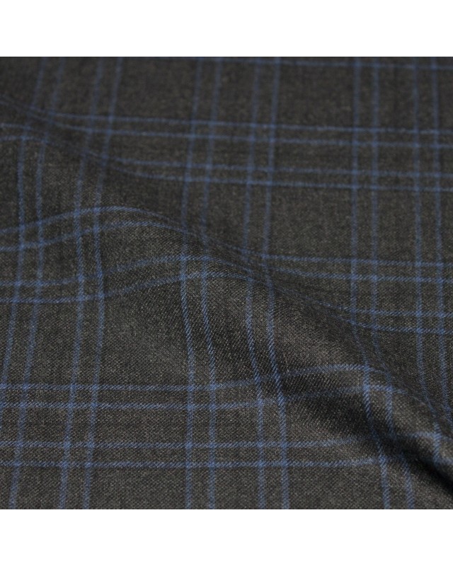 Dark Grey Blue Windows Flannel Pants
