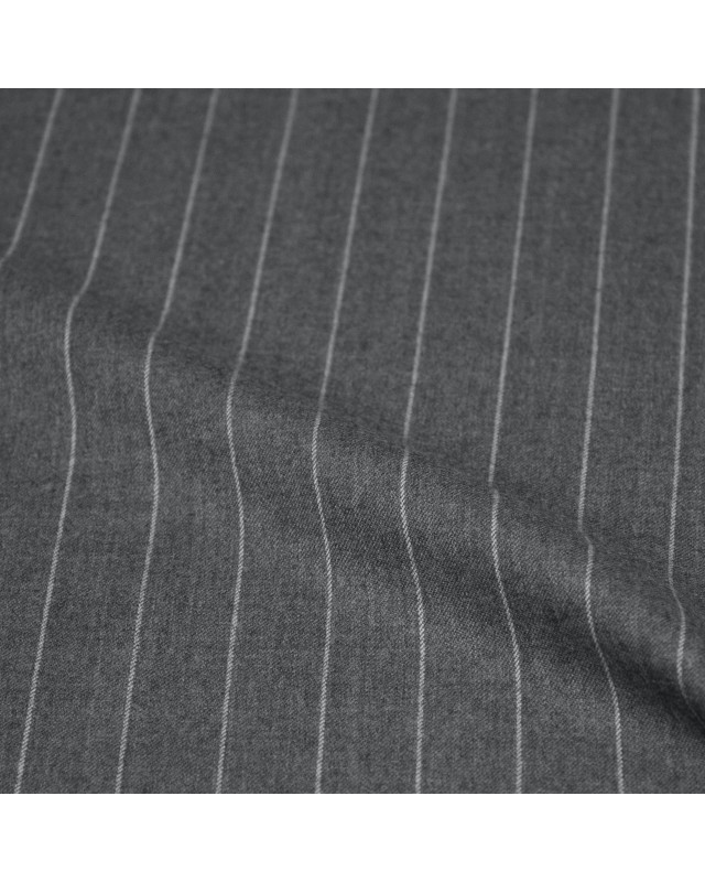 Light Grey Chalk Striped Flannel Pants