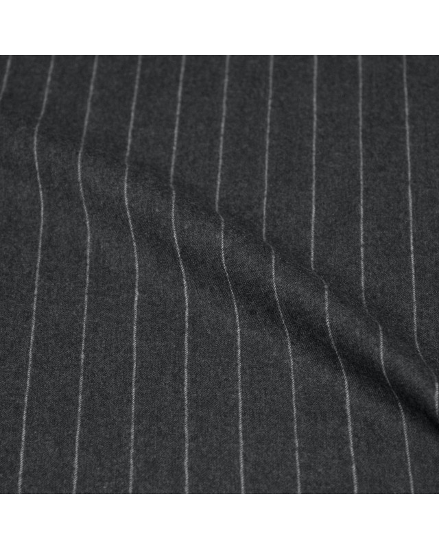 Medium Grey Chalk Striped Flannel Pants