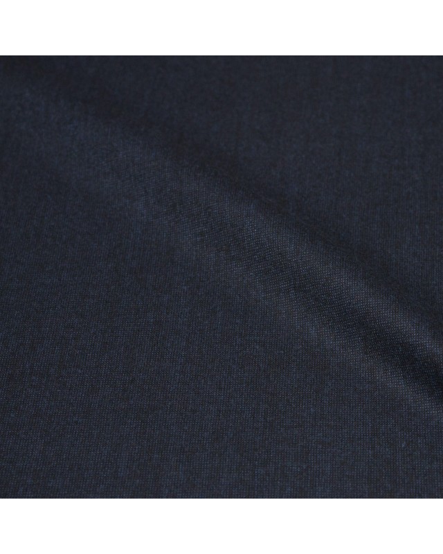 Dark Blue Denim Textured Flannel Pants