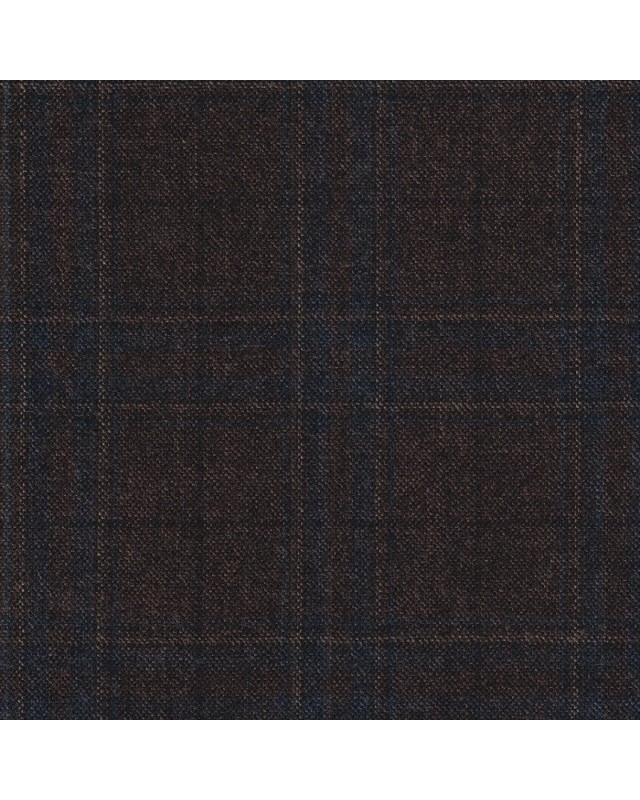 Brown 21341 - 120s Flannel Wool Pants