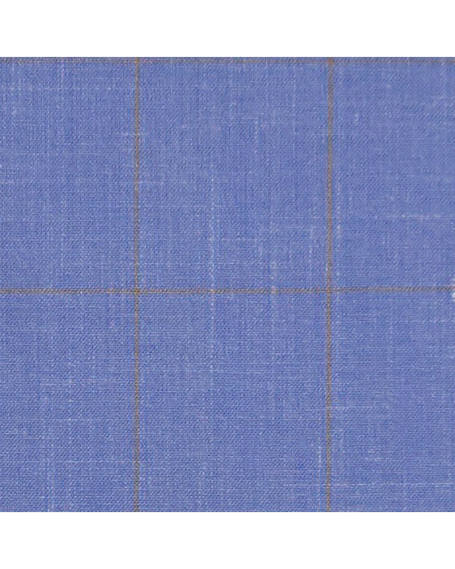 Blue 26006-7 - Wool Silk Linen Suit
