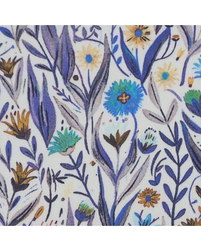 Blue PRT2329 - 100% cotton printed shirts