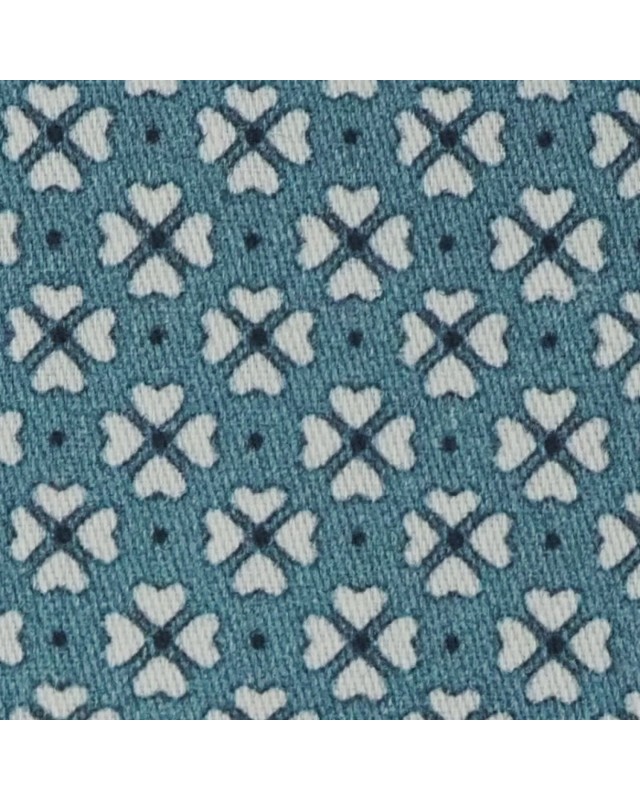 Blue PRT2334 - 100% cotton printed shirts