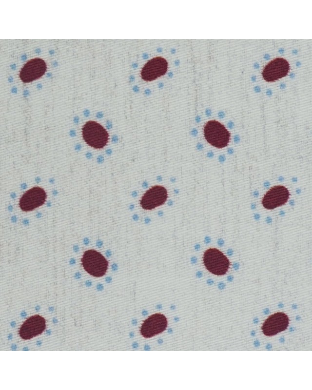 Cream PRT2373 - 100% cotton printed shirts