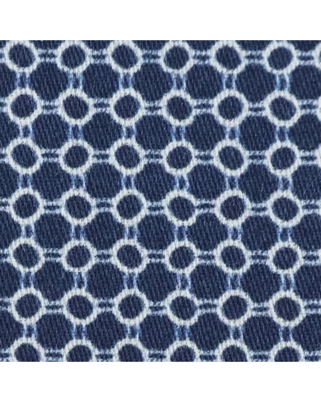 Blue PRT2382 - 100% cotton printed shirts