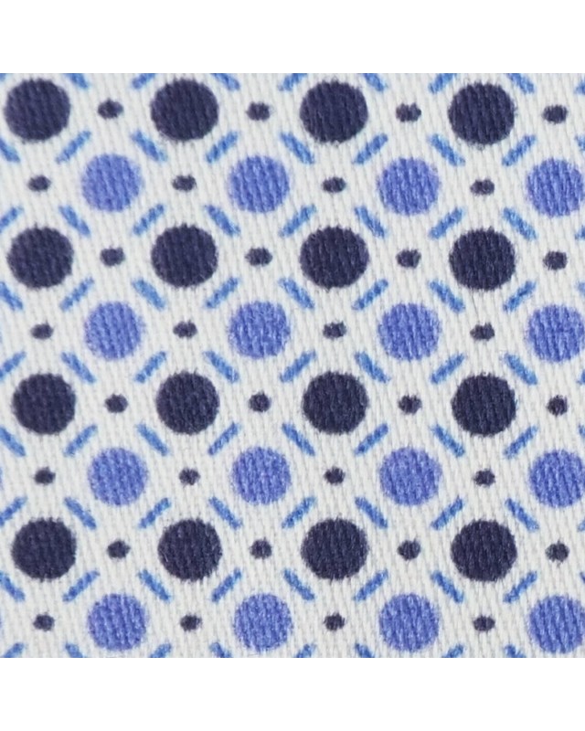 Blue PRT2383 - 100% cotton printed shirts