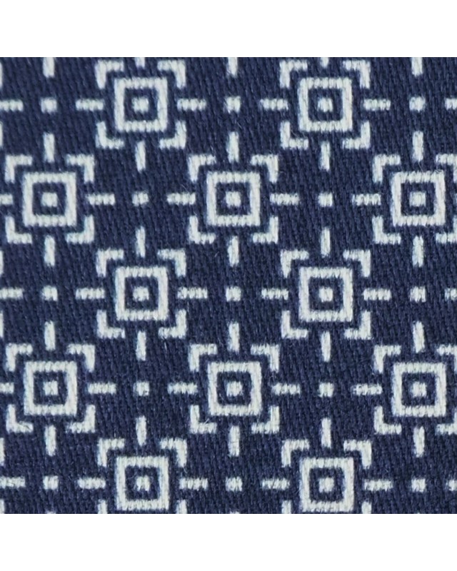 Blue PRT2386 - 100% cotton printed shirts
