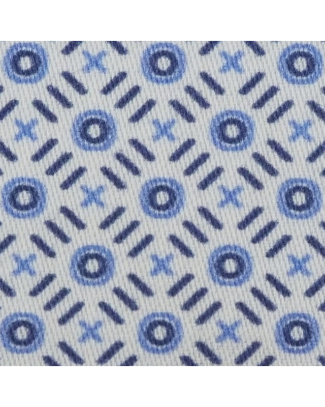 Blue PRT2396 - 100% cotton printed shirts