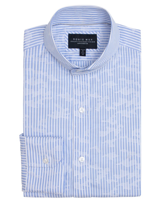 BLUE STRIPE CAMO SHIRT