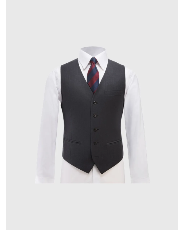 VICTORY DARK GREY WOOL VEST