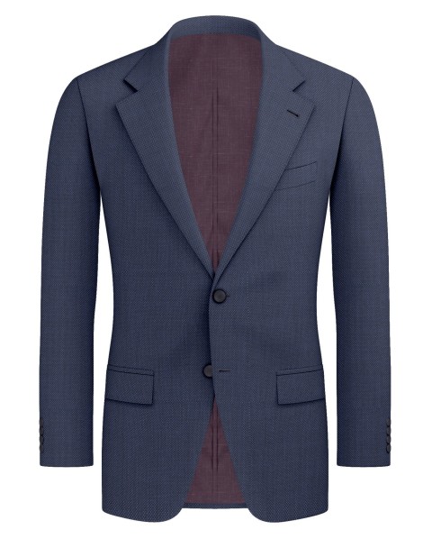 Blue 100319 - 100% Wool Suit