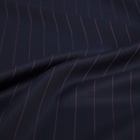 Navy Large Pink Stripe Pants