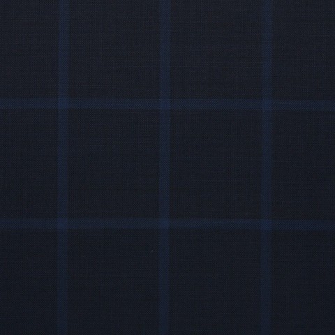 Navy Blue Big Windows Pants