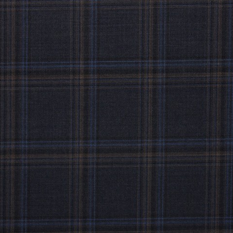 Navy Blue Yellow Big Windows Pants