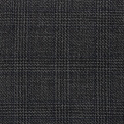 Dark Grey Glen Checked Pants