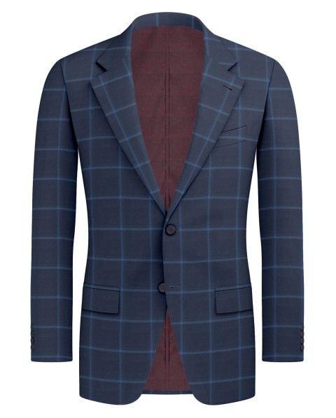 Blue 212537-2 - 100% Wool Suit
