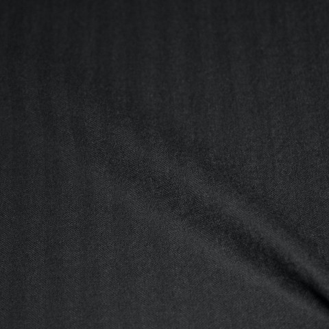 Black Herringbone Flannel Pants